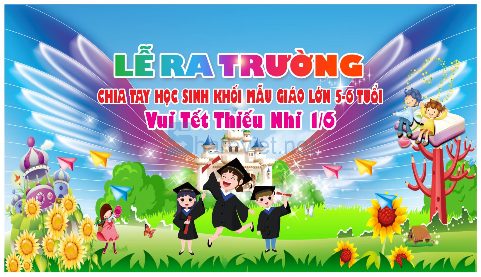63262 background phông nền maket lễ tổng kết ra trường mầm non file corel x7