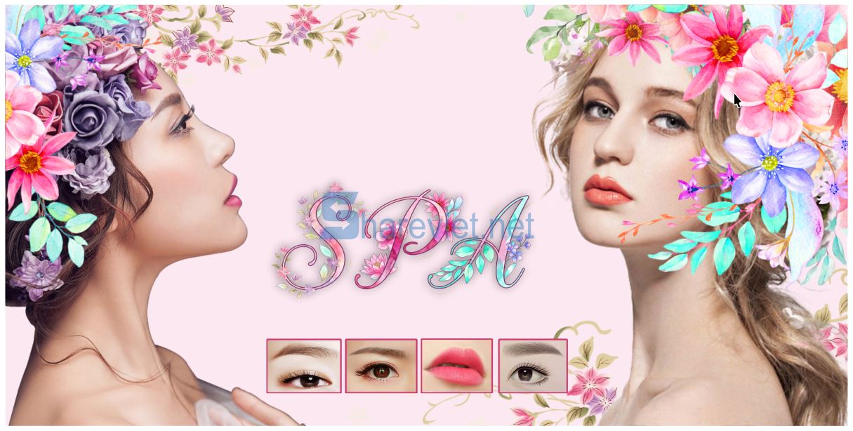 35267 tranh tường spa dưỡng sinh đông y file corel x7
