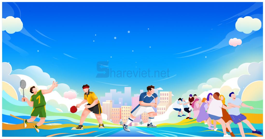 45264 background phông nền maket thể dục thể thao file corel x7
