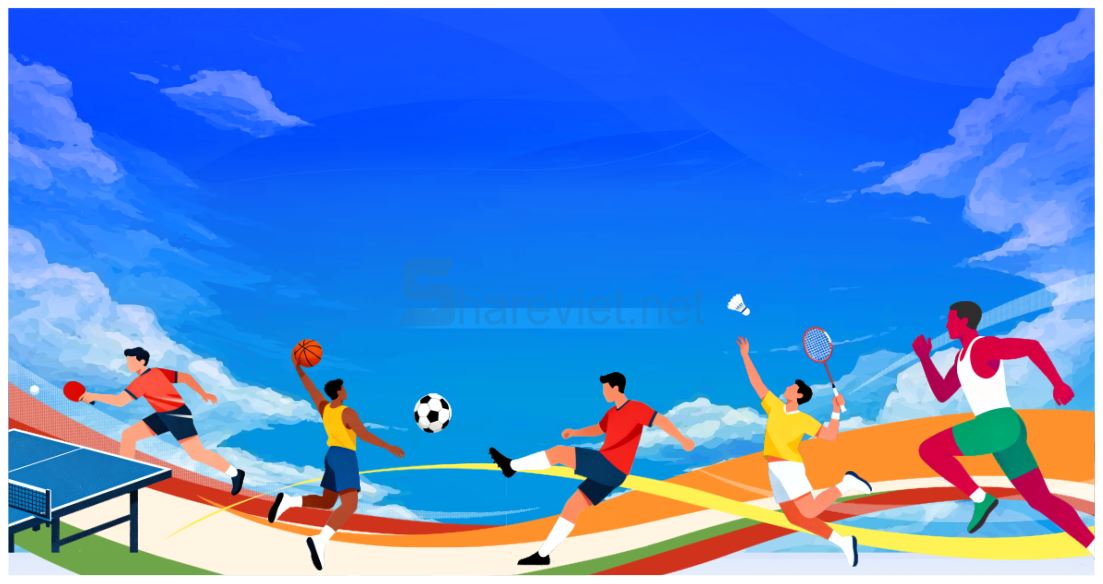 45265 background phông nền maket thể dục thể thao file corel x7