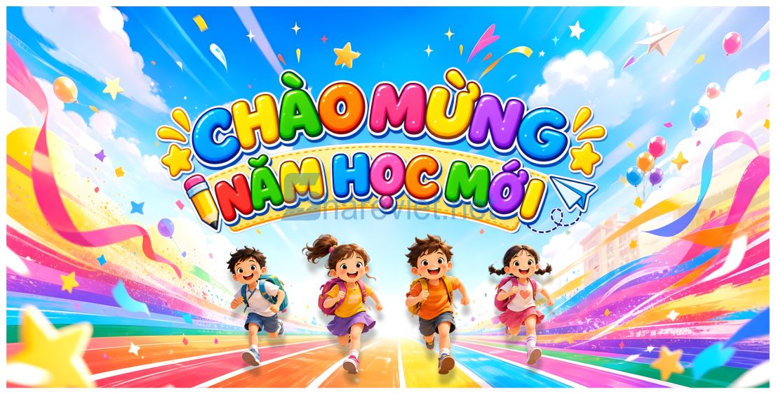 18262 background phông nền maket khai giảng chào năm học mới trường mầm non file corel x7