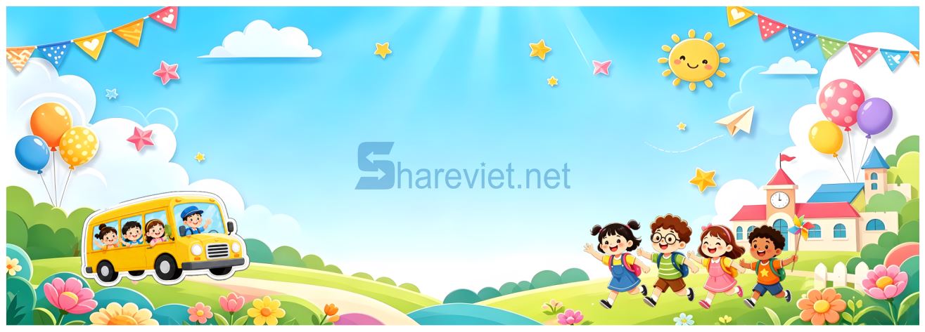 18266 background phông nền maket khai giảng chào năm học mới trường mầm non file corel x7
