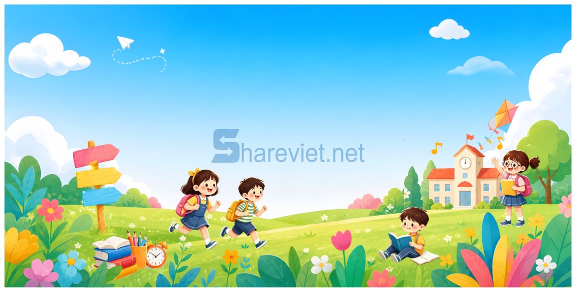 18268 background phông nền maket khai giảng chào năm học mới file corel x7
