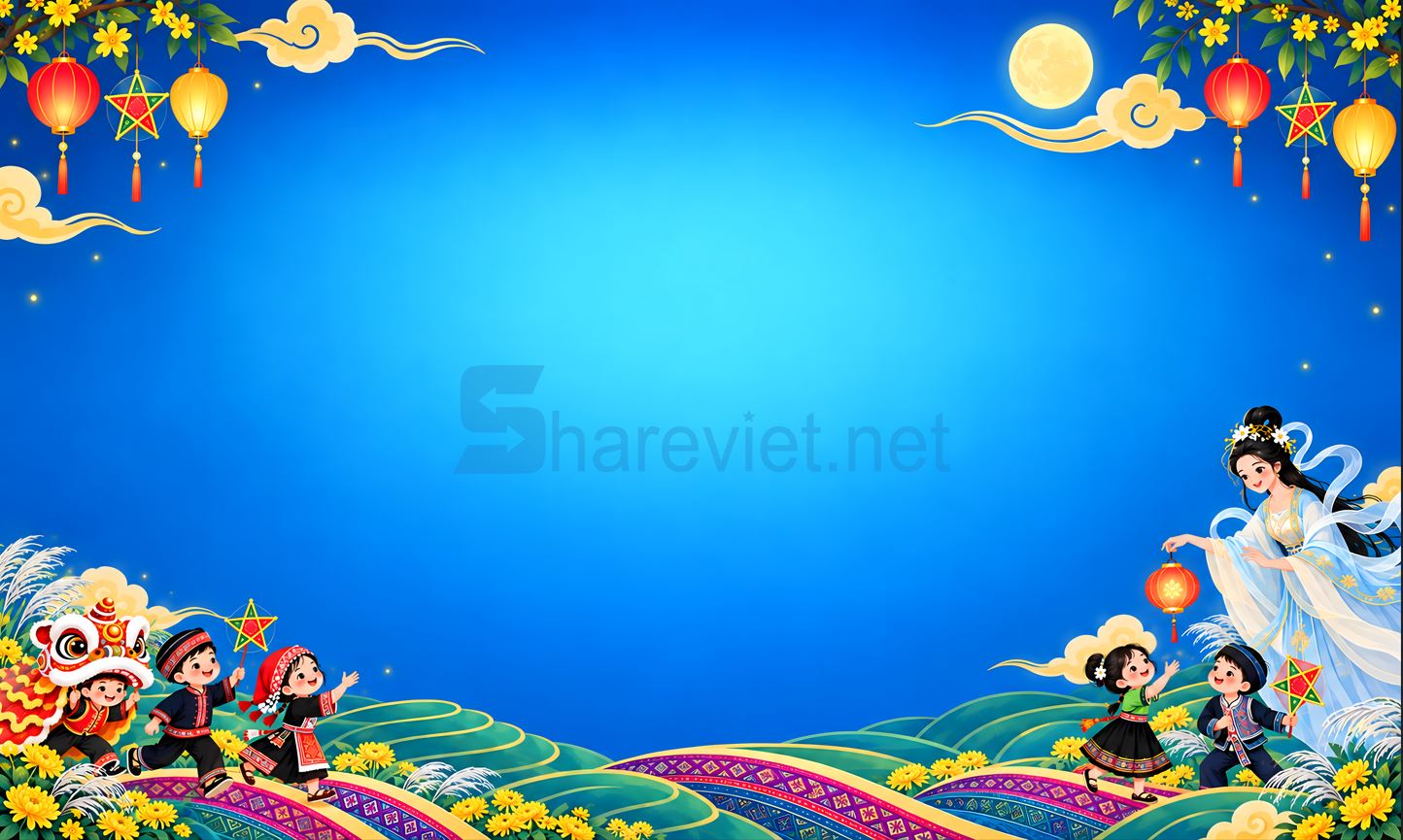 background phông nền maket trung thu đêm hội trăng rằm file PNG (13)