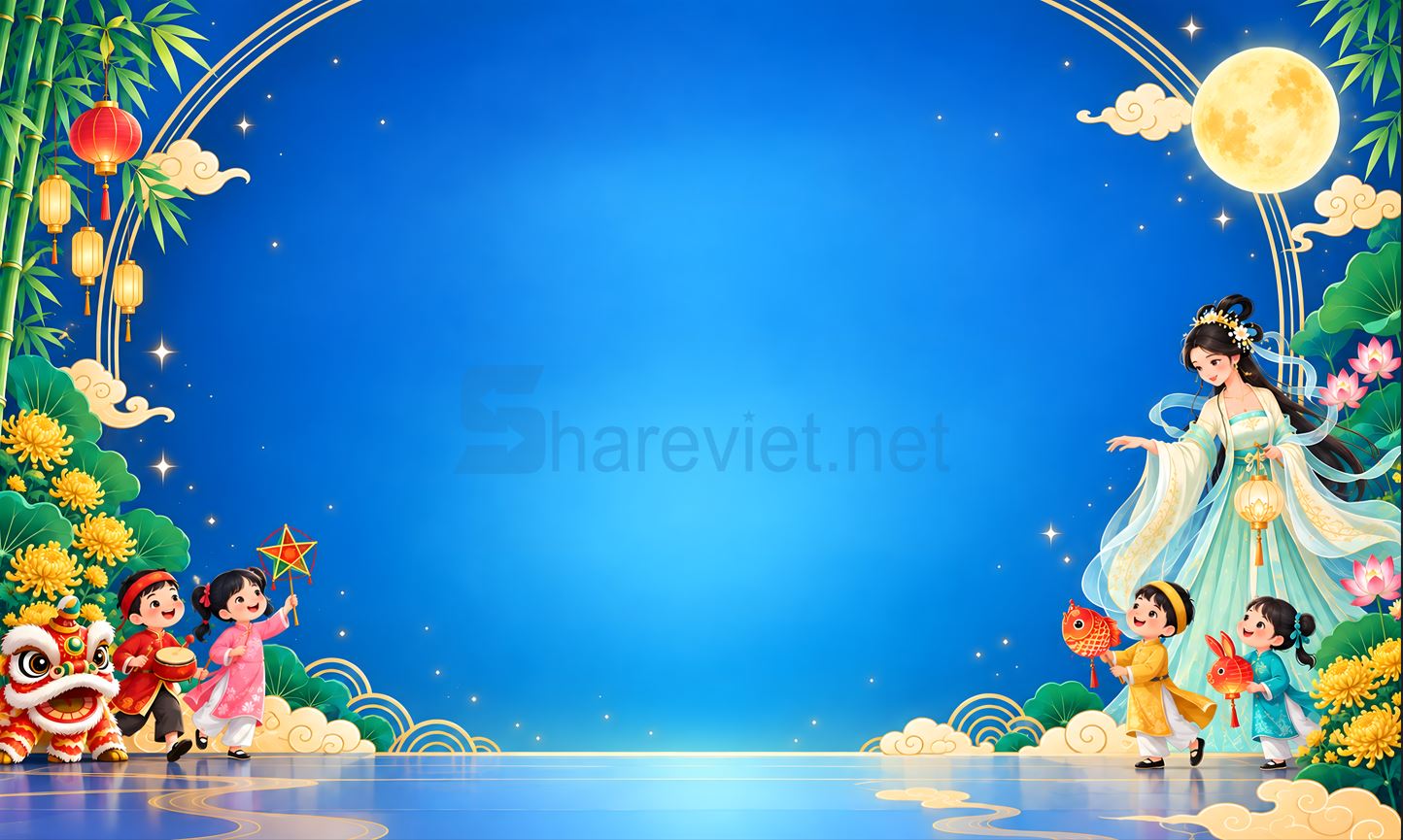 background phông nền maket trung thu đêm hội trăng rằm file PNG (14)