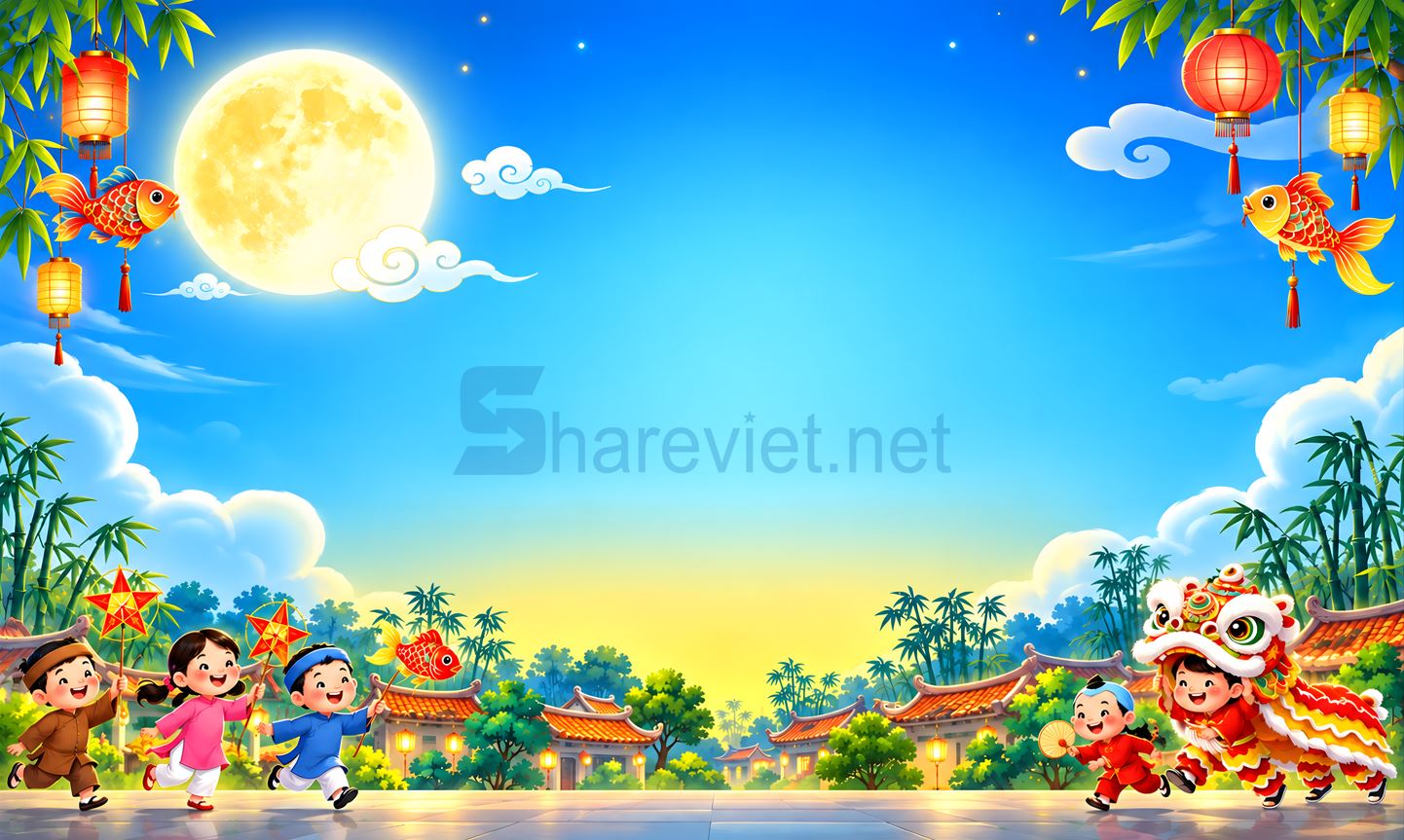 background phông nền maket trung thu đêm hội trăng rằm file PNG (22)
