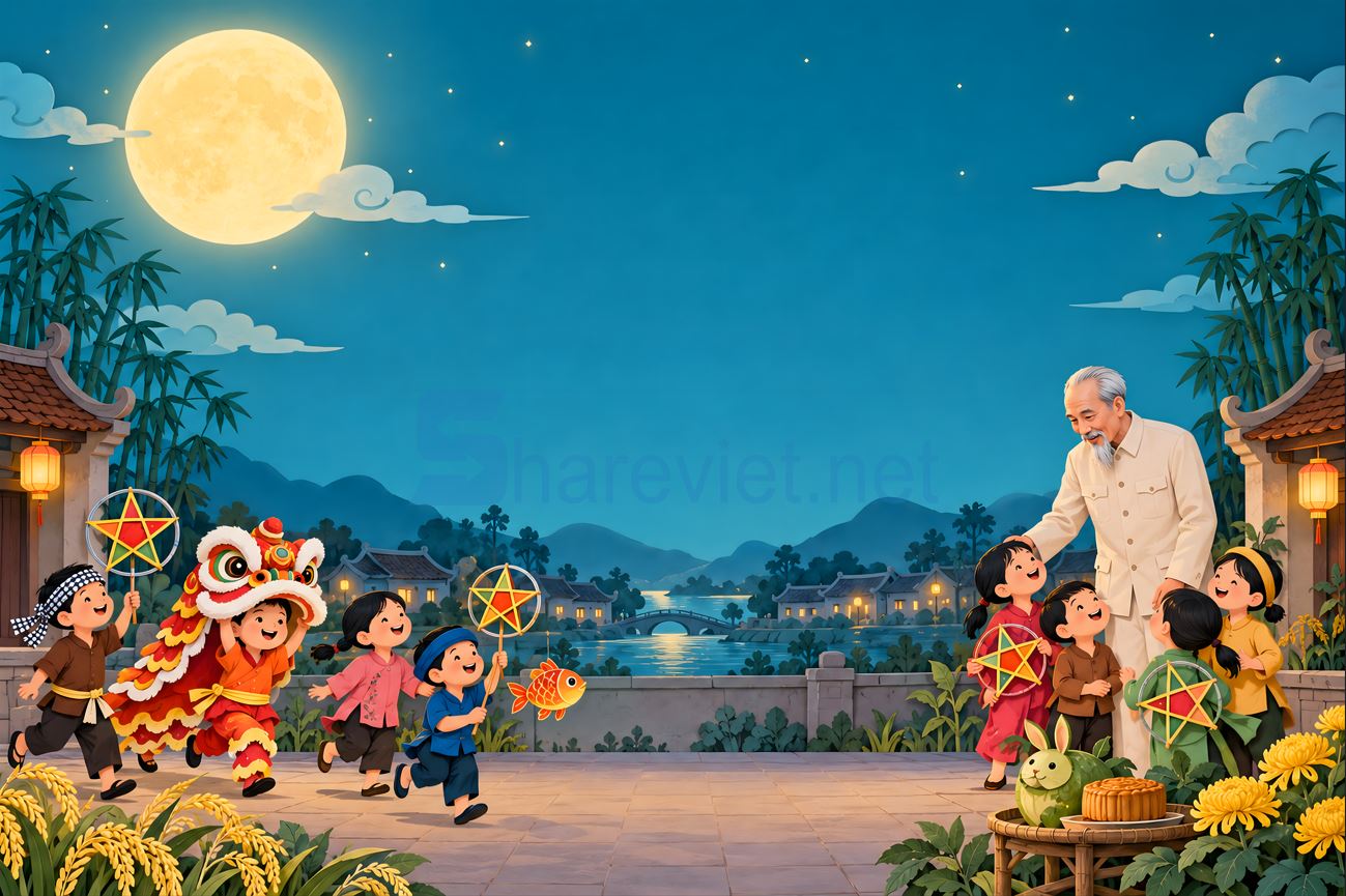 background phông nền maket trung thu đêm hội trăng rằm file PNG (3)