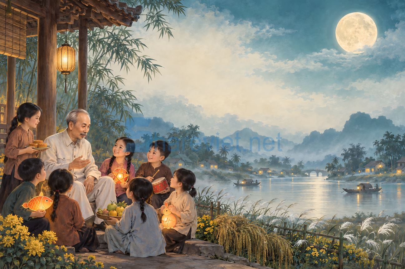 background phông nền maket trung thu đêm hội trăng rằm file PNG (7)
