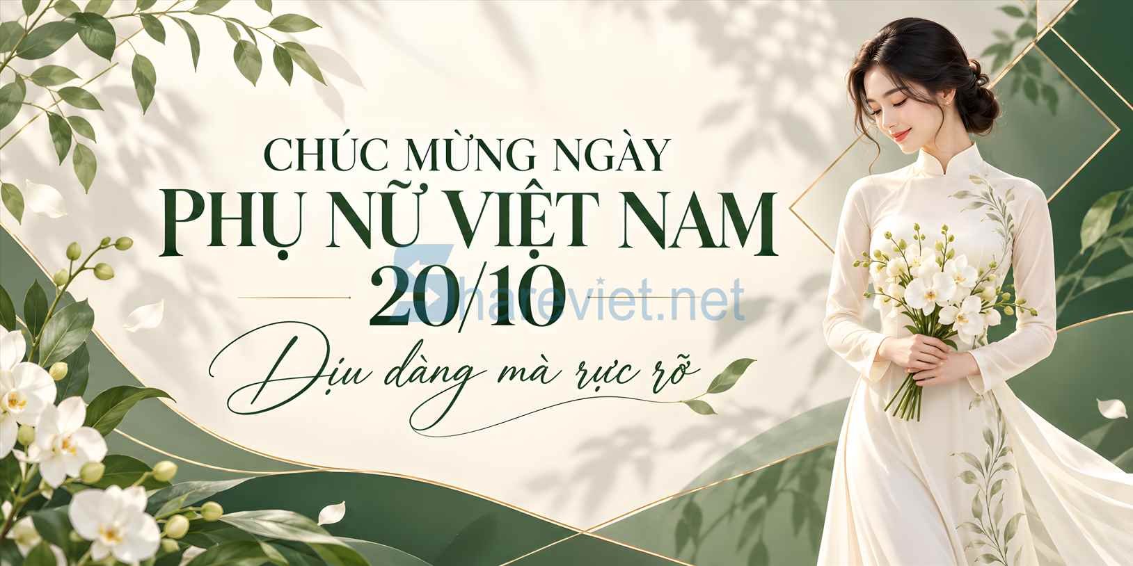 Background phông nền maket  chúc mừng ngày phụ nữ Việt Nam 20.10 file PNG  (27)