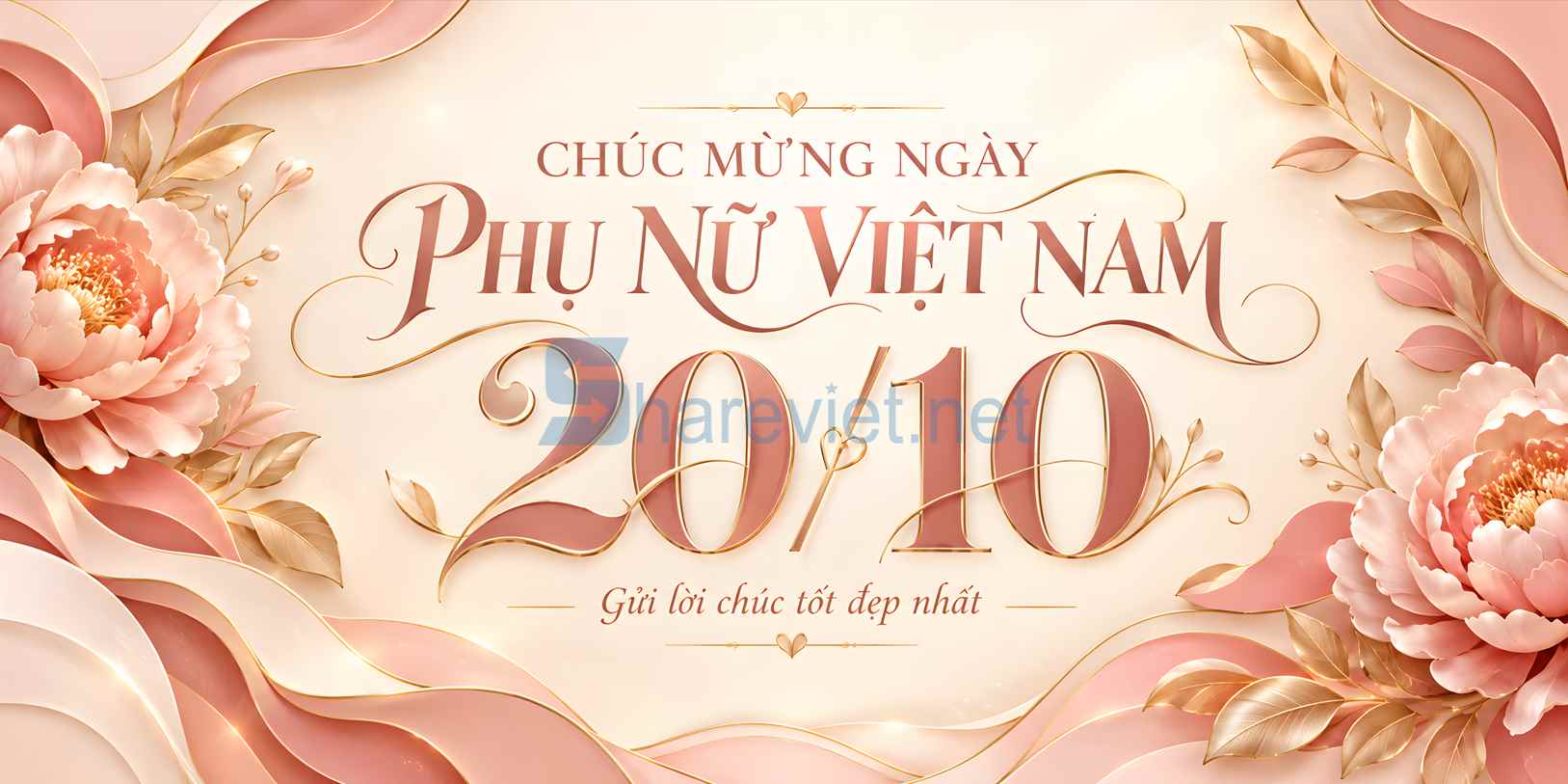 Background phông nền maket  chúc mừng ngày phụ nữ Việt Nam 20.10 file PNG  (30)