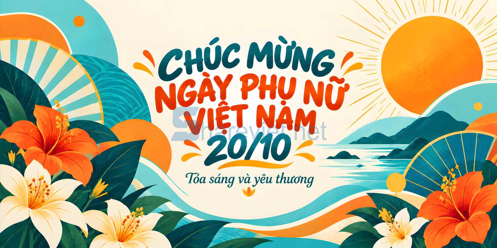 Background phông nền maket  chúc mừng ngày phụ nữ Việt Nam 20.10 file PNG  (32)