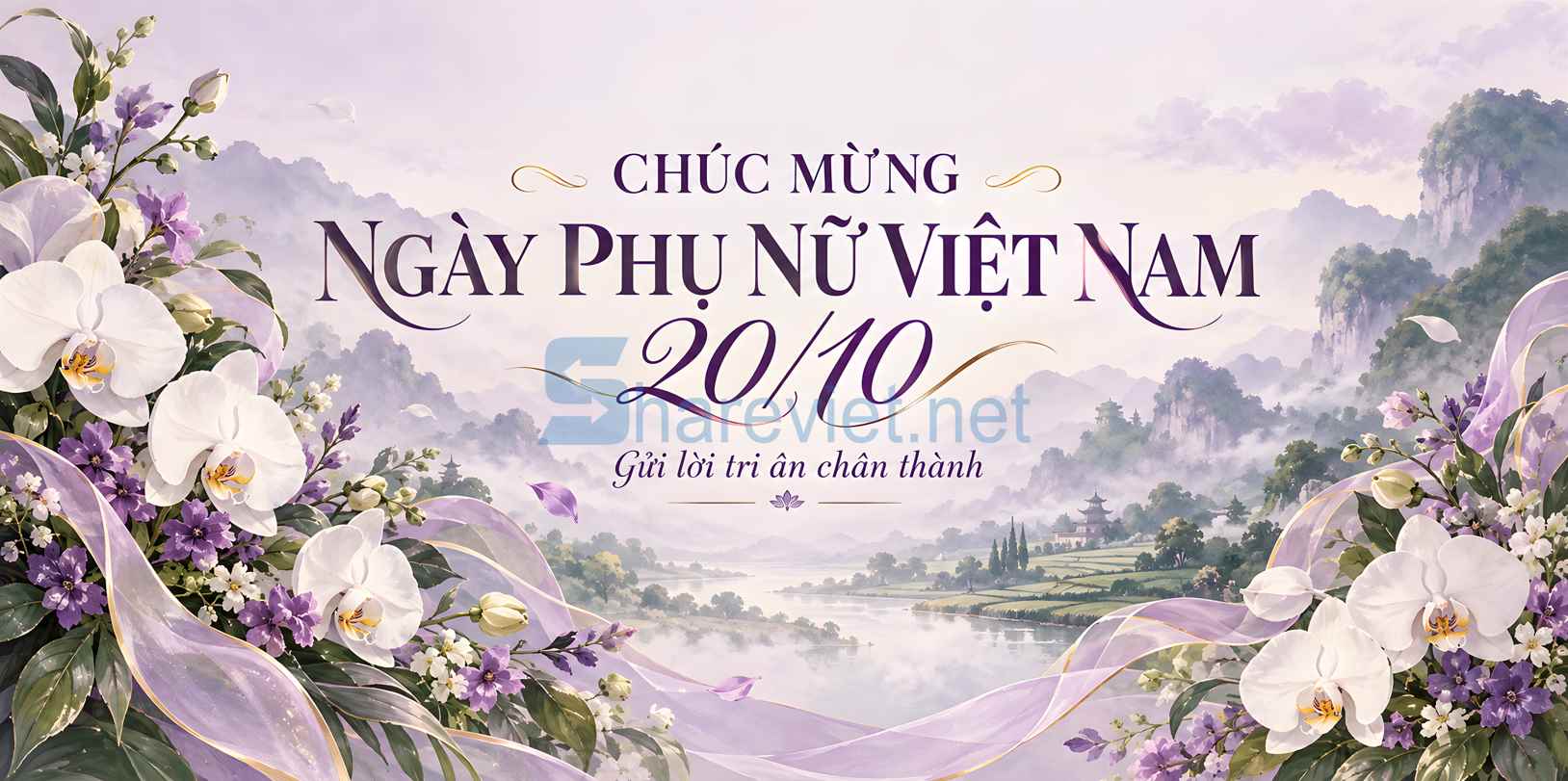 Background phông nền maket  chúc mừng ngày phụ nữ Việt Nam 20.10 file PNG  (34)
