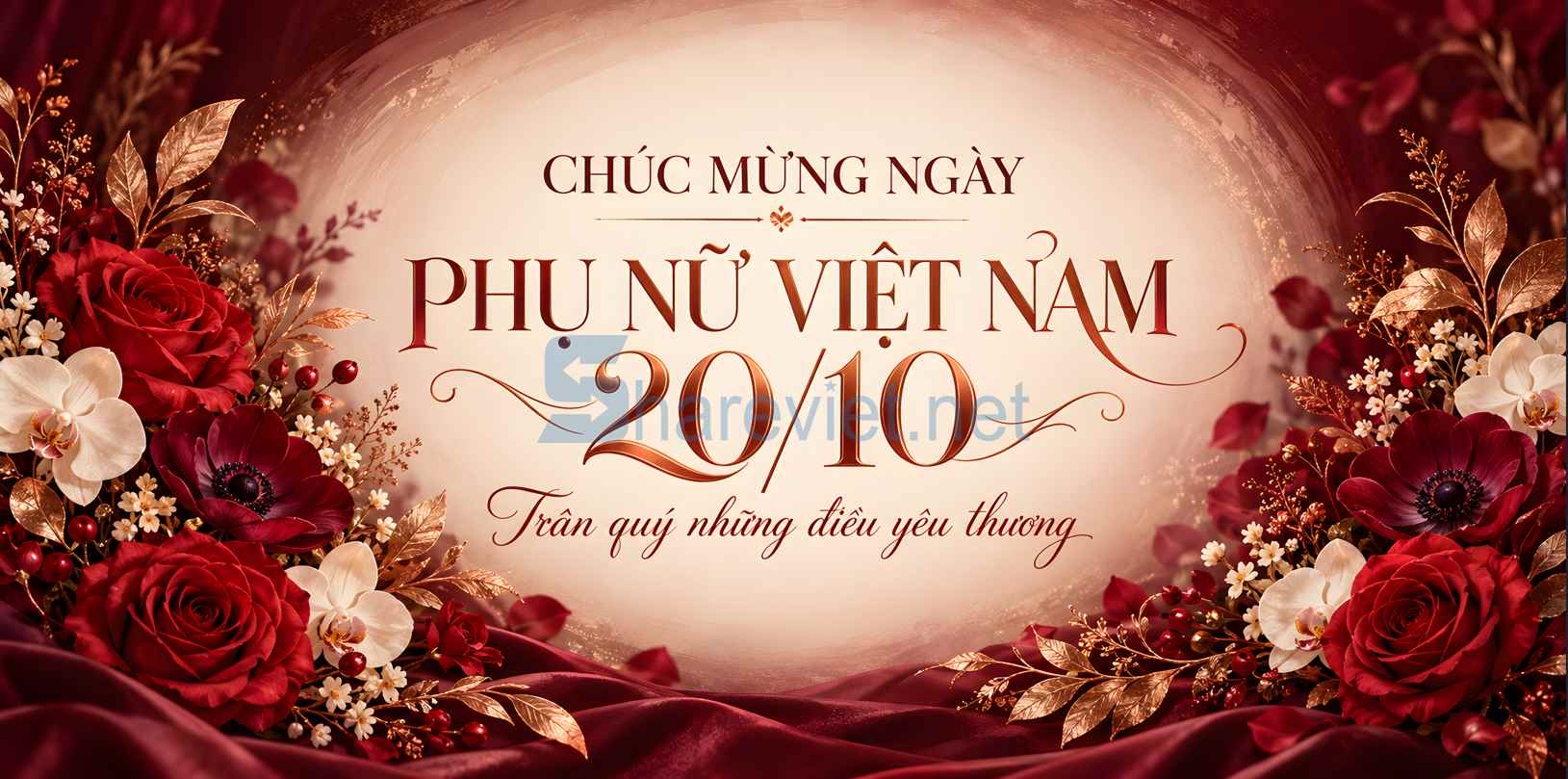 Background phông nền maket  chúc mừng ngày phụ nữ Việt Nam 20.10 file PNG  (8)