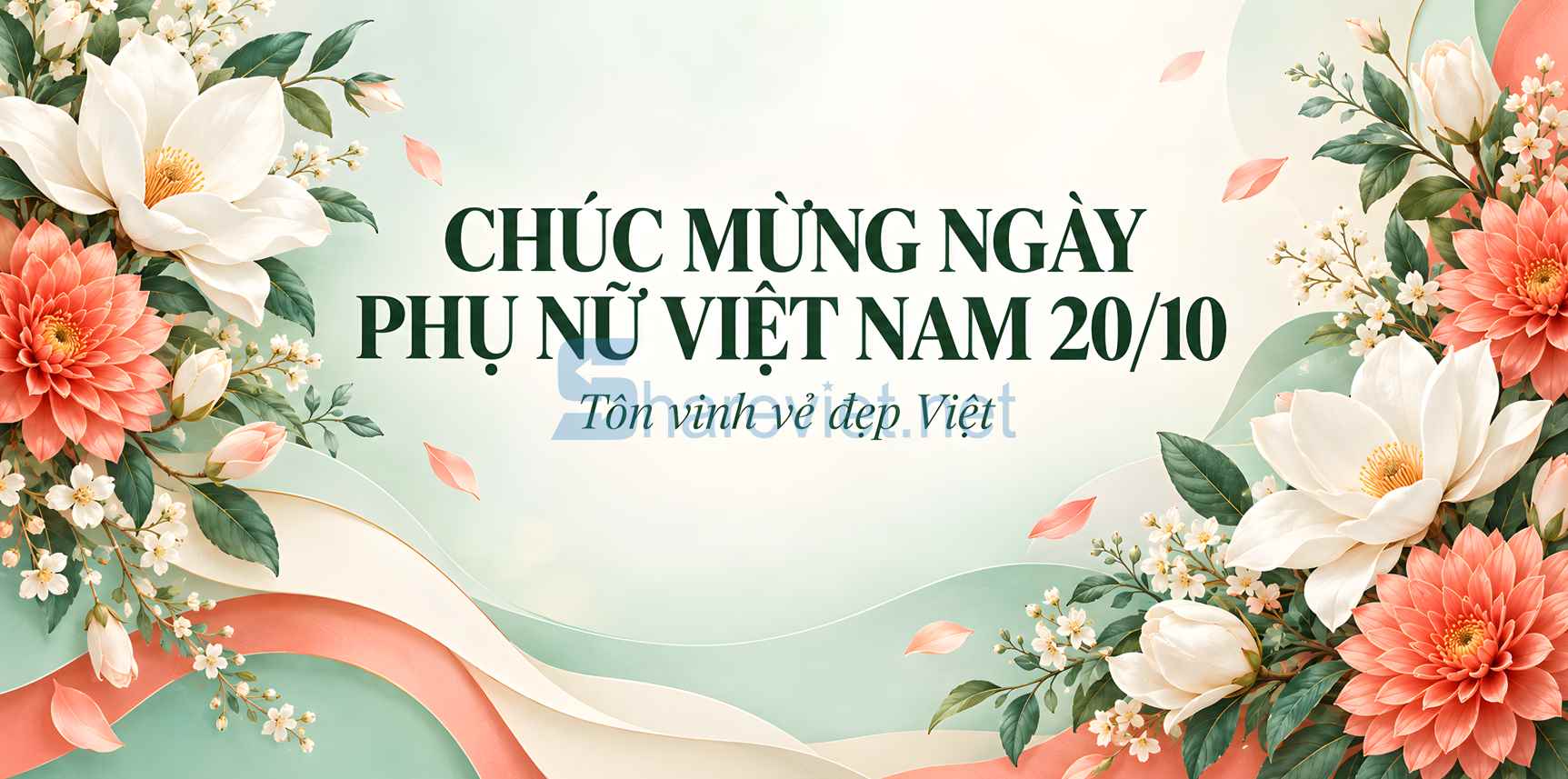 Background phông nền maket  chúc mừng ngày phụ nữ Việt Nam 20.10 file PNG  (37)