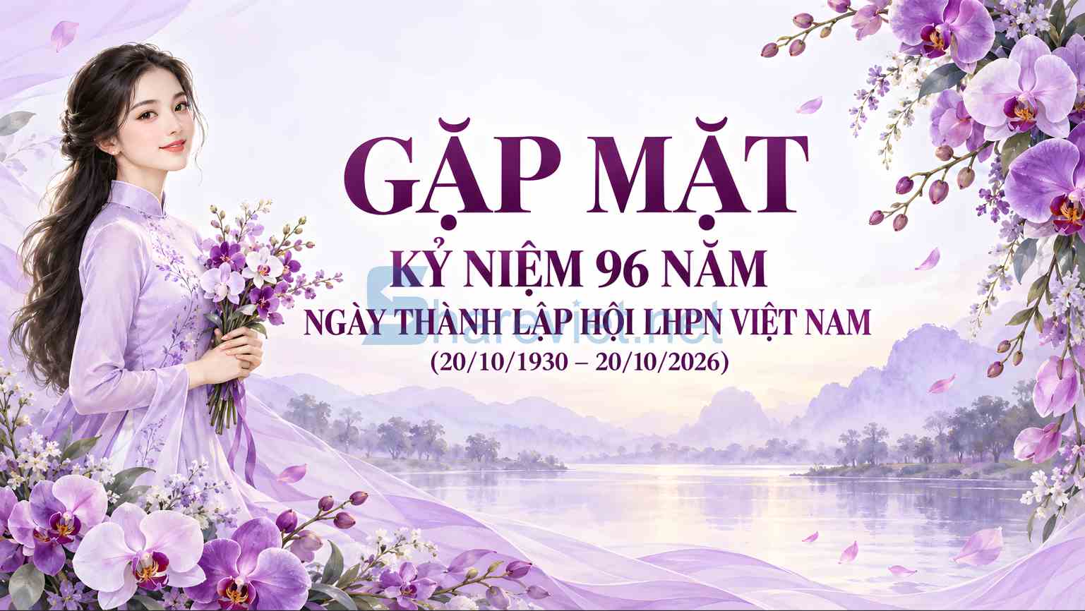 Background phông nền maket tọa đàm chào mừng ngày phụ nữ Việt Nam 20.10 file PNG  (16)