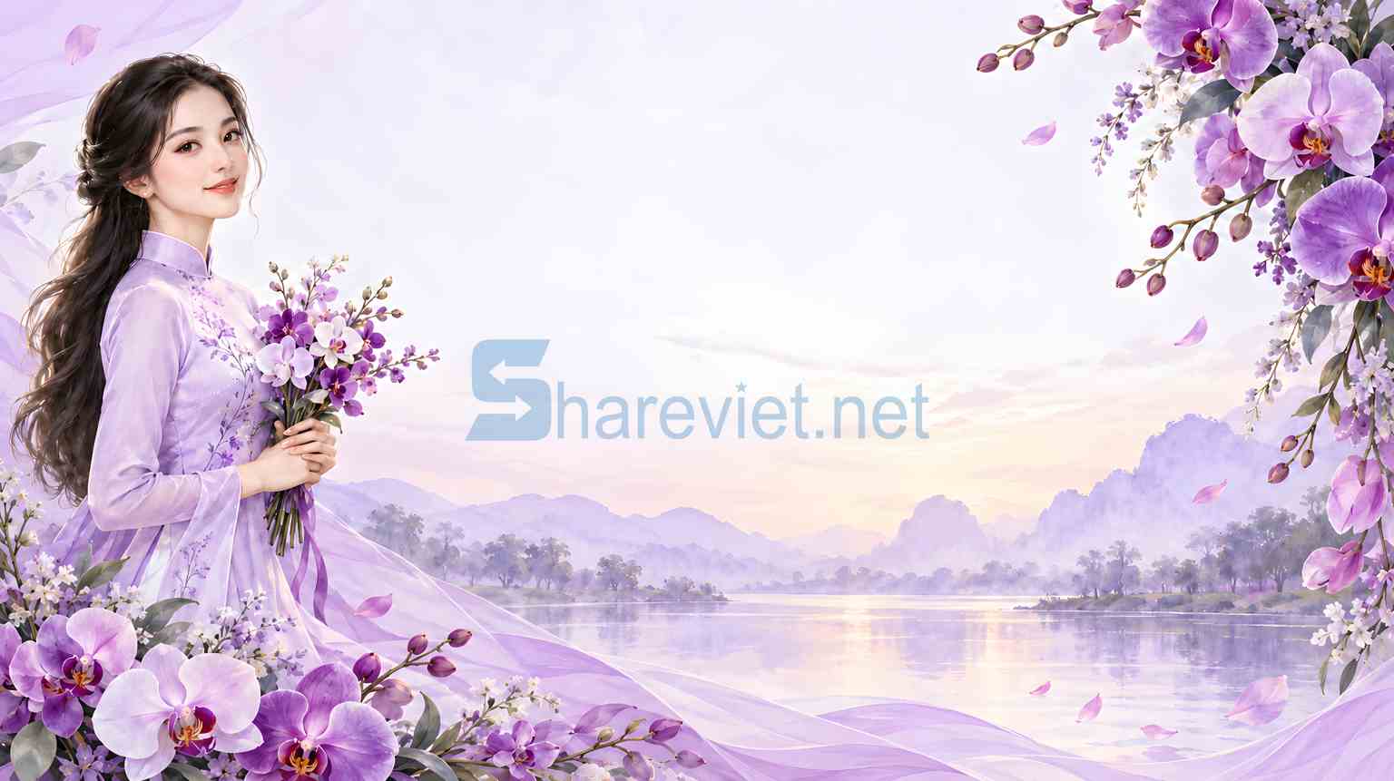 Alternative view of Background phông nền maket tọa đàm chào mừng ngày phụ nữ Việt Nam 20.10 file PNG  (16)