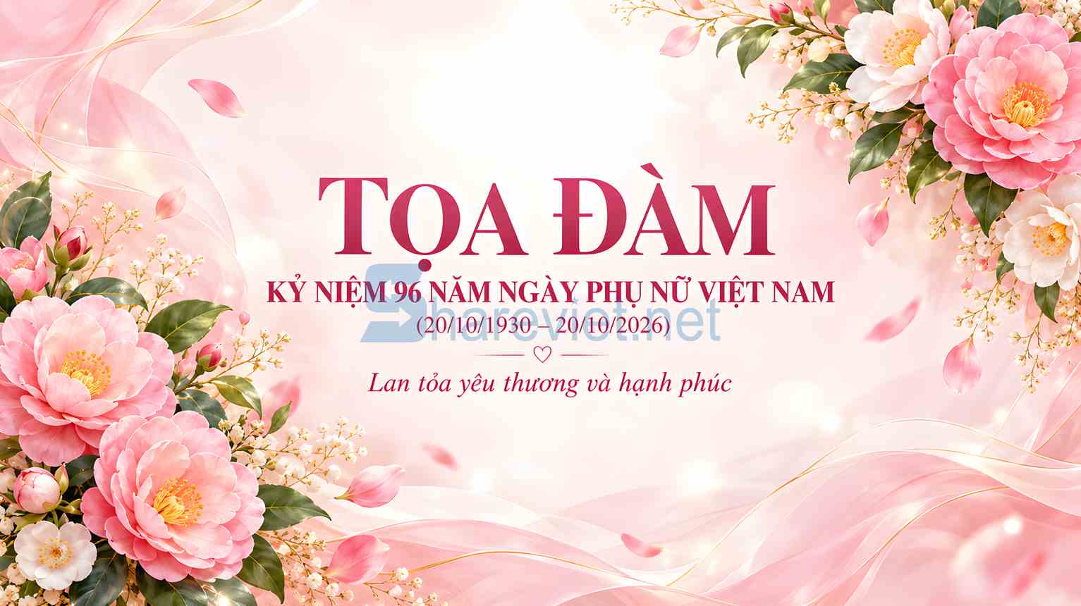 Background phông nền maket tọa đàm chào mừng ngày phụ nữ Việt Nam 20.10 file PNG  (21)