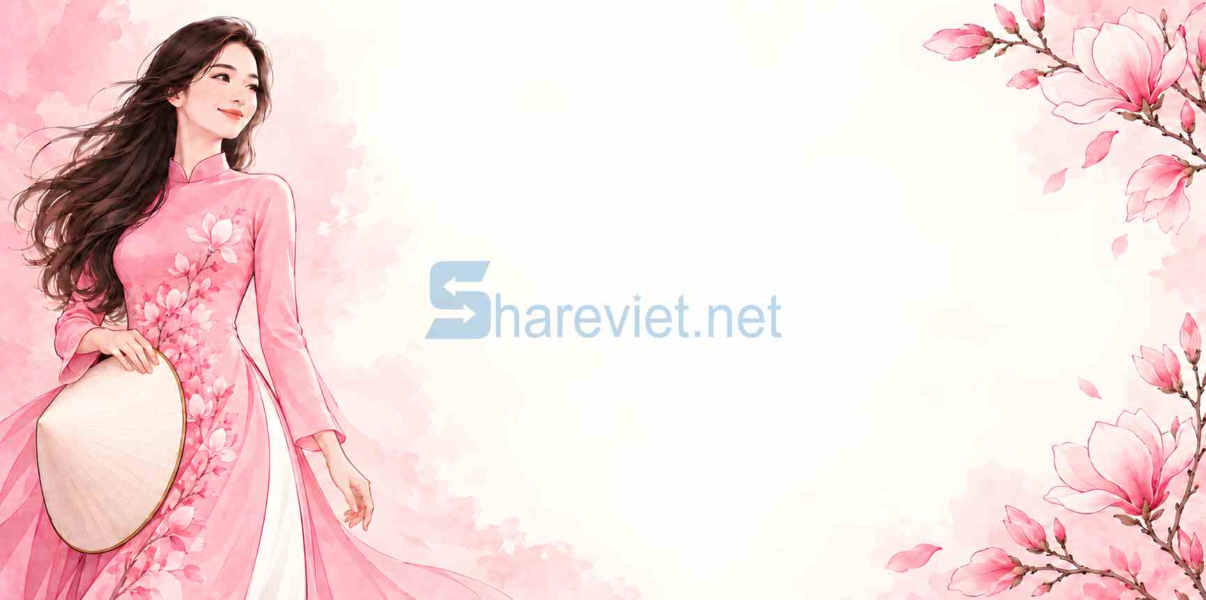 Alternative view of Background phông nền maket tọa đàm chào mừng ngày phụ nữ Việt Nam 20.10 file PNG  (2)