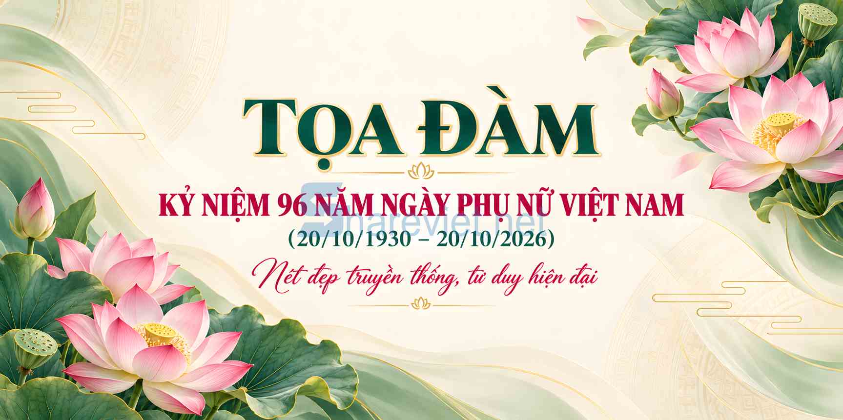 Background phông nền maket tọa đàm chào mừng ngày phụ nữ Việt Nam 20.10 file PNG  (7)