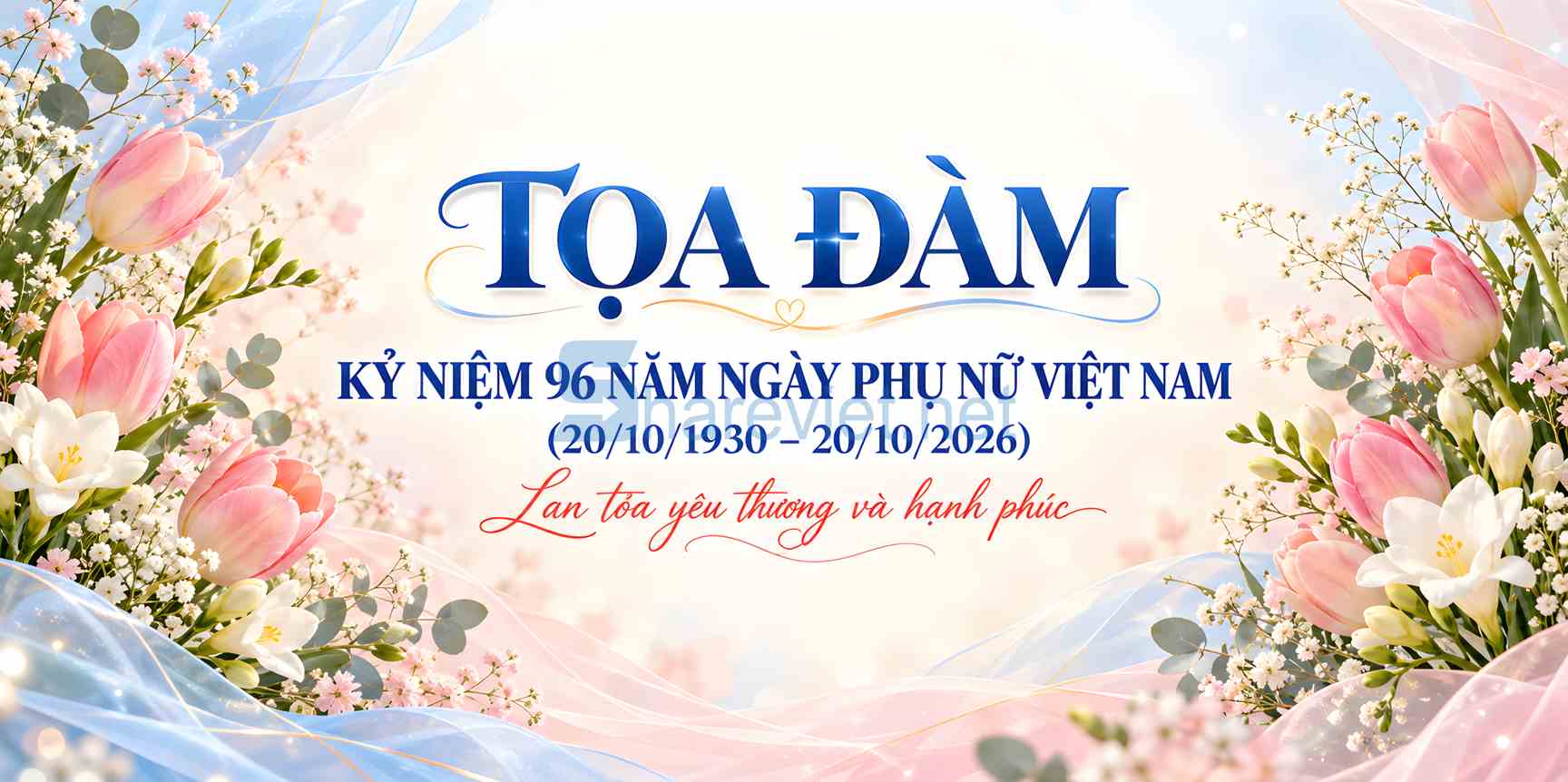 Background phông nền maket tọa đàm chào mừng ngày phụ nữ Việt Nam 20.10 file PNG  (8)
